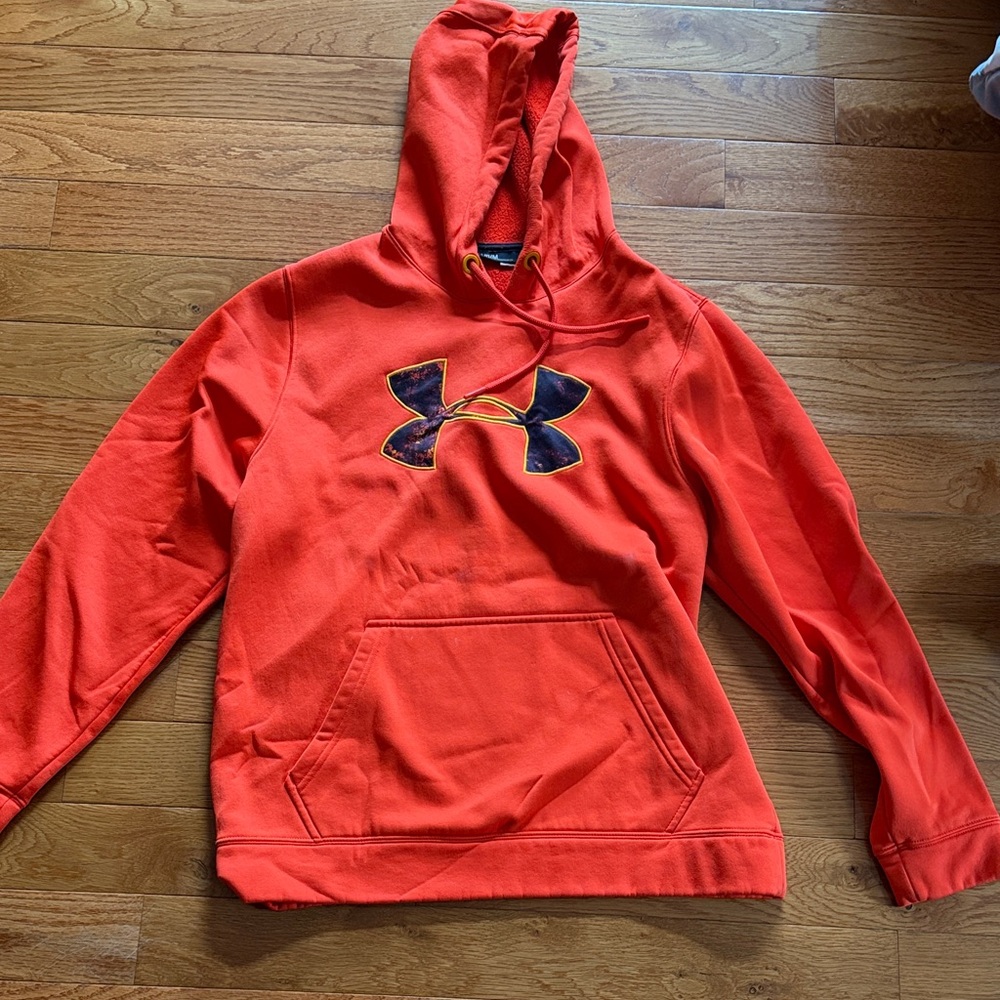 Under Armour Vibrant Orange Hoodie with Logo